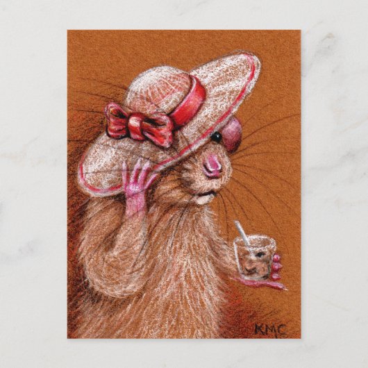 Rat in Floppy Pet Briefkaart (Voorkant)