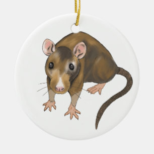Rat Keramisch Ornament