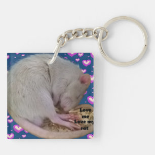 Rat keyring sleutelhanger
