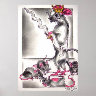 Rat King van de Nutkraker Ballet Poster