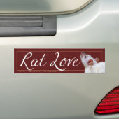 Rat Love 2 Bumpersticker (Op auto)