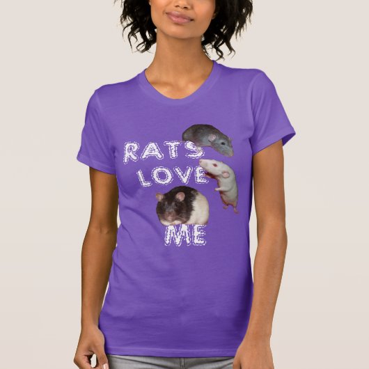 rat love me T-shirt (Devant)