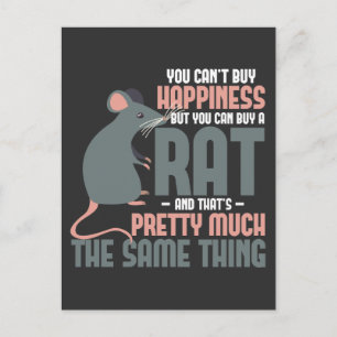 Rat Lover Happiness Small Rodent Animal Eigenaar Briefkaart