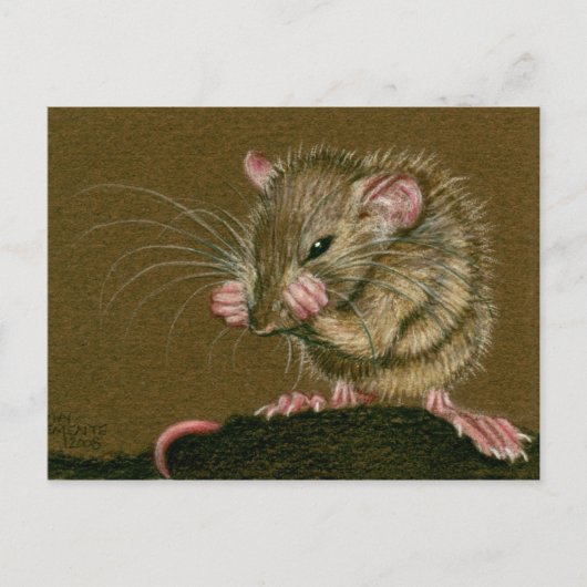 Rat Mad Paws Up Briefkaart (Voorkant)