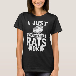 Rat mam Rats Lover Women Girls T-shirt