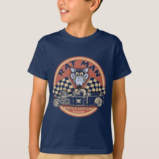 Rat Man Rusted Customs T-shirt (Voorkant)