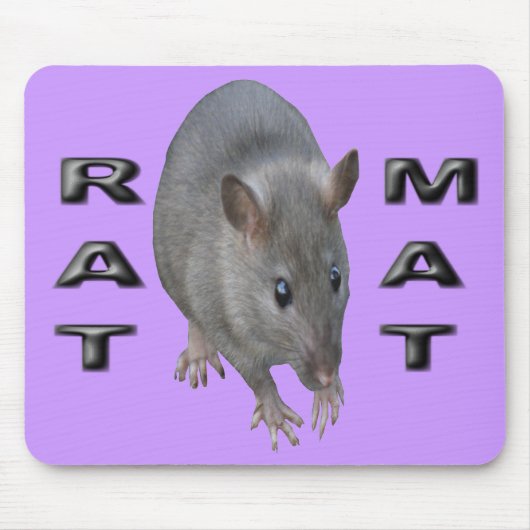 Rat Mat Mousepad Muismat (Voorkant)