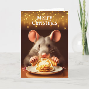 Rat Merry kerstkoekjes Kaart