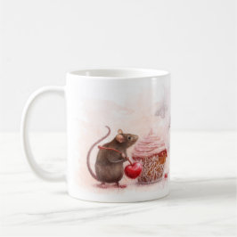 Rat met cupcake koffiemok