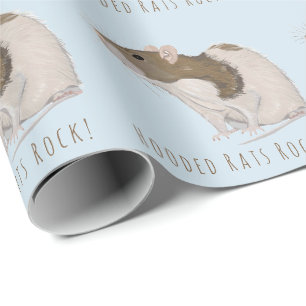 Rat Met een kap de met een kap van Agouti van de Cadeaupapier
