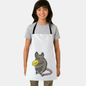 Rat met gele ventilator schort (Insitu)