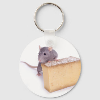 rat met kaas sleutelhanger