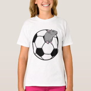 Rat met Voetbal T-shirt