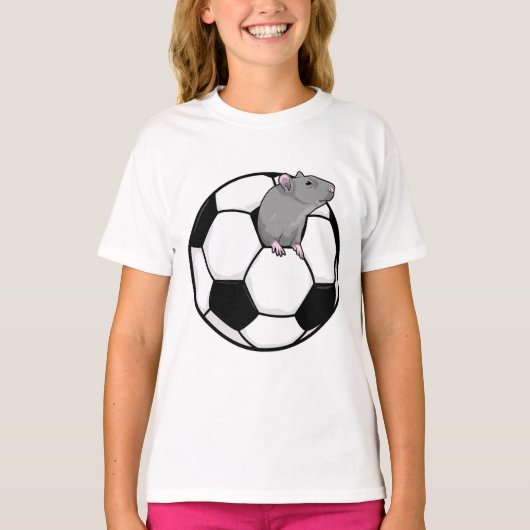 Rat met Voetbal T-shirt (Voorkant)