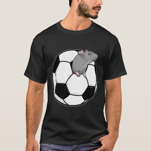 Rat met Voetbal T-shirt (Voorkant)