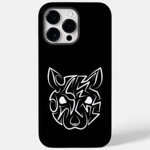 Rat met zwarte en witte tribale Case-Mate iPhone 14 pro max hoesje