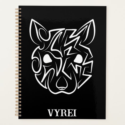 Rat met zwarte en witte tribale planner (Voorkant)