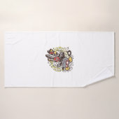 Rat Motocross Rider (Serviette de bain)