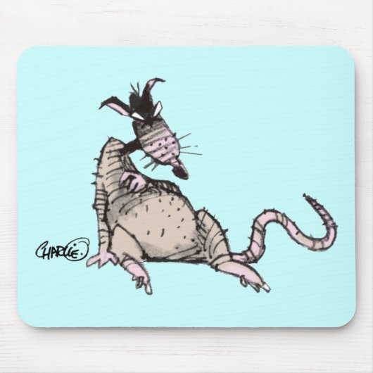 Rat Mousepad Muismat (Voorkant)