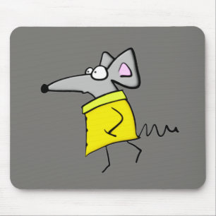 Rat op de catwalk muismat