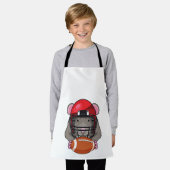 Rat op Football Sport Schort (Gedragen)