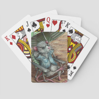 Rat op strandspeelkaarten speelkaarten