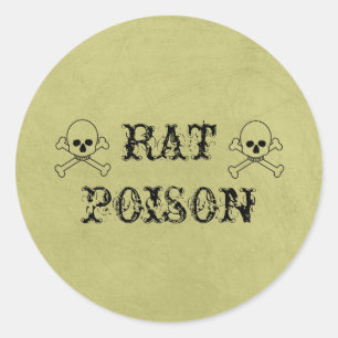 Rat Poison Halloween Potion Labels