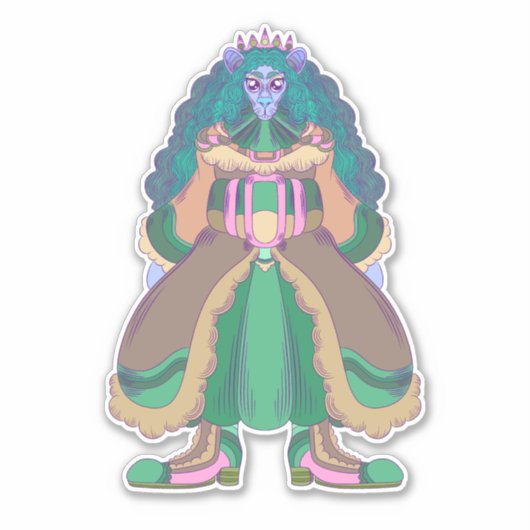 Rat Princess Sticker (Voorkant)