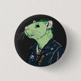 Rat Punk™ Ronde Button 3,2 Cm
