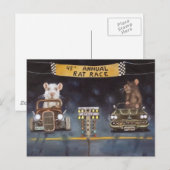 Rat Race Briefkaart (Voorkant / Achterkant)