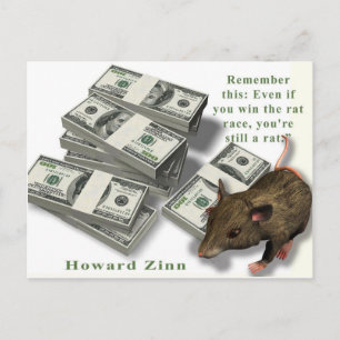 Rat Race, Howard Zinn Briefkaart