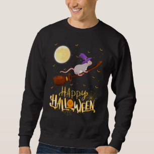 Rat Ride Heks Schot Hagel Rat Halloween Trui
