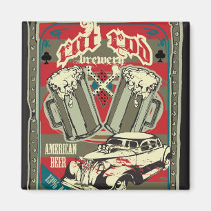 Rat Rod Brewery Magnet Magneet