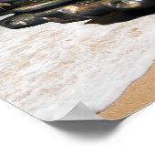 Rat Rod Car Skeleton Joyride on the Beach Funny Poster (Hoek)