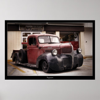 "RAT ROD" DODGE-POSTER POSTER