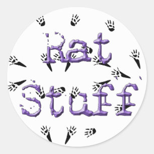 Rat Stuff-stickers Ronde Sticker
