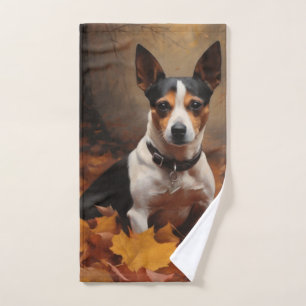 Rat Terrier à l'automne Feuilles automne Inspire