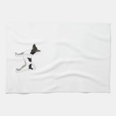 Rat Terrier Basic Breed Silhouette Illustratie Theedoek (Horizontaal)