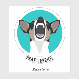 Rat terrier brat terrier sticker