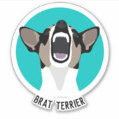 Rat terrier brat terrier sticker (Voorkant)