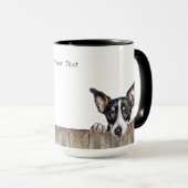 Rat Terrier Chien Mug (Devant droit)