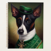 Rat Terrier Dog in St. Patrick's Day Dress Planner (Voorkant)