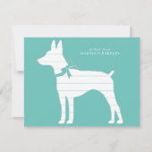 Rat Terrier Dog Puppy Bedankkaart (Voorkant)