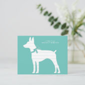 Rat Terrier Dog Puppy Bedankkaart (Staand voorkant)