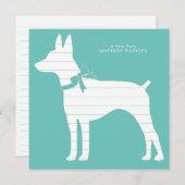 Rat Terrier Dog Puppy Bedankkaart (Voorkant / Achterkant)