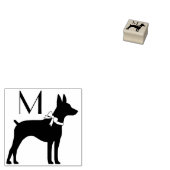 Rat Terrier Dog Puppy Rubberstempel (Gestempeld)