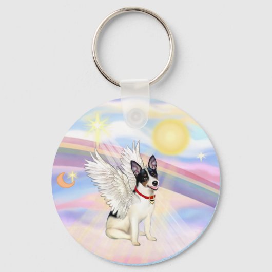 Rat Terrier Engel Sleutelhanger (Voorkant)