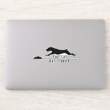 Rat terrier fastcat lokken coursing sticker