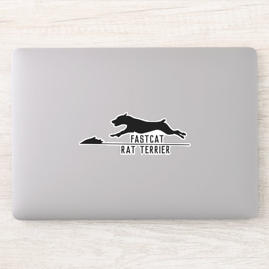 Rat terrier fastcat lokken coursing sticker (Computer)