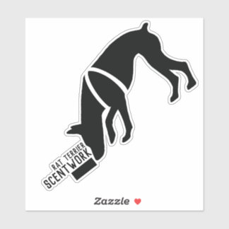 Rat terrier geurwerk sticker